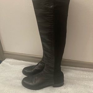 Black Stuart weitzman boots over the knee